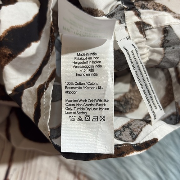 J. crew Gathered scoopneck top in zebra stripe - Picture 4 of 9